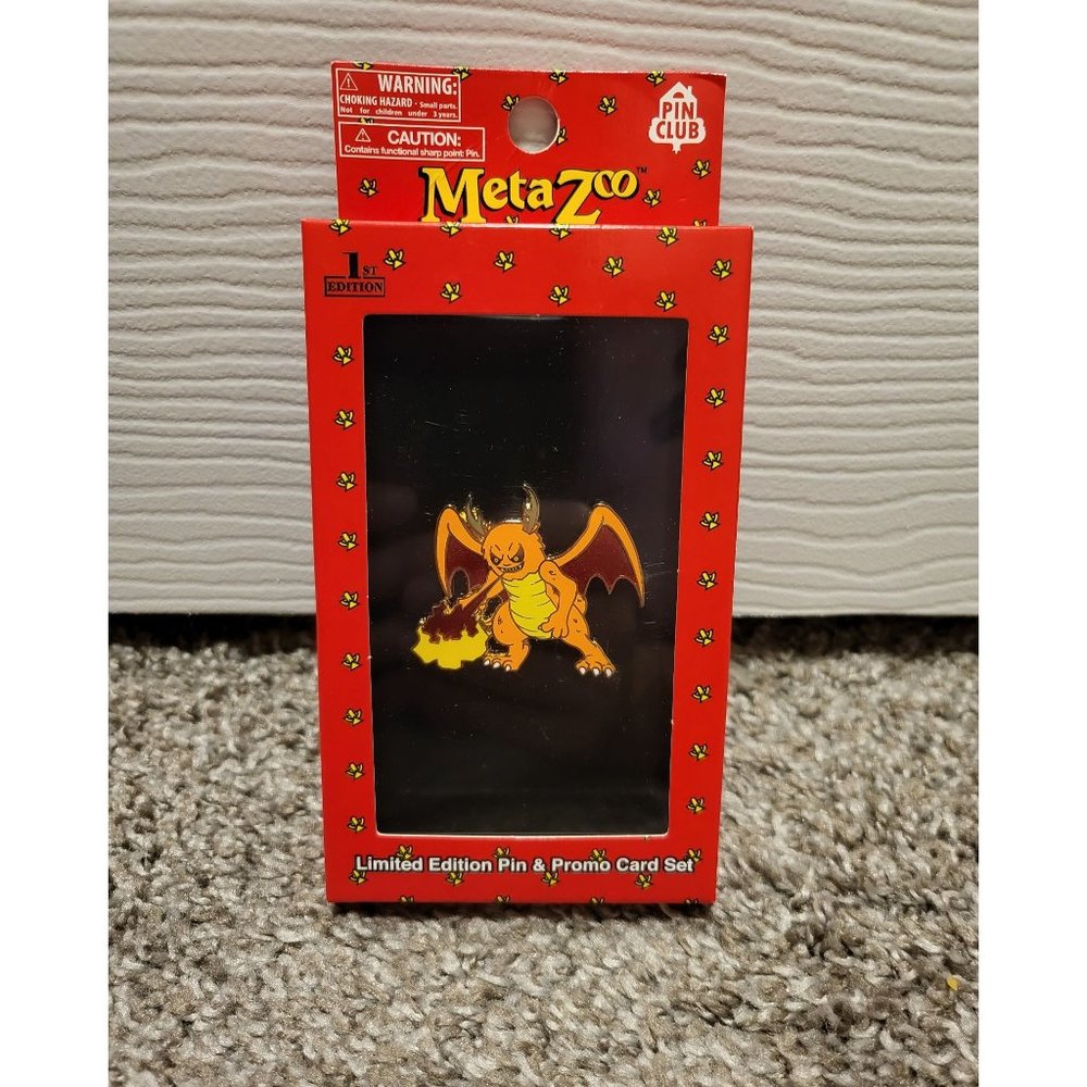 Metazoo x Pin Club Cryptid Nation Piasa Bird Pin and Promo Card Brand New Sealed